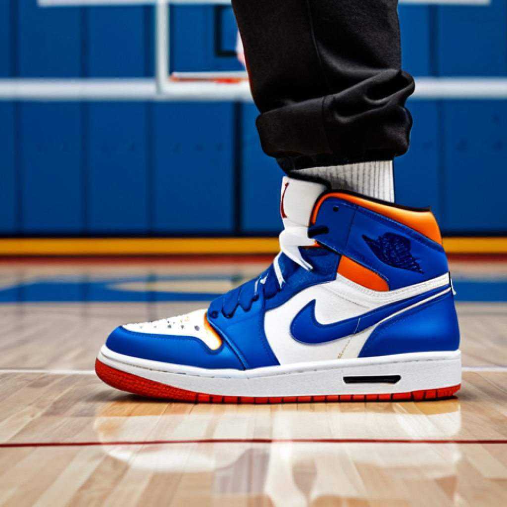 Air Jordan Legacy**

"A fully clothed young person wearing Air Jordan sneakers, standing on a stylized basketball court background. Focus on the iconic shoes and their design. Appropriate attire, modest clothing, safe for work, family-friendly. Perfect anatomy, correct proportions, natural pose, well-formed hands, proper finger count, natural body proportions, professional digital art, high quality."

**