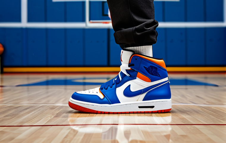 Air Jordan Legacy**

"A fully clothed young person wearing Air Jordan sneakers, standing on a stylized basketball court background. Focus on the iconic shoes and their design. Appropriate attire, modest clothing, safe for work, family-friendly. Perfect anatomy, correct proportions, natural pose, well-formed hands, proper finger count, natural body proportions, professional digital art, high quality."

**